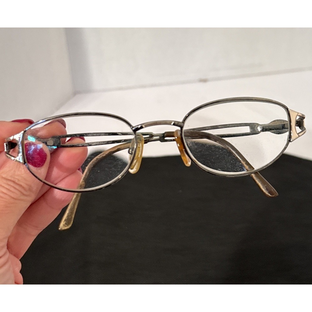 Vintage Prescription Wire/Metal‎ Rim Eye Glass Frames-Side Double Bar Temple